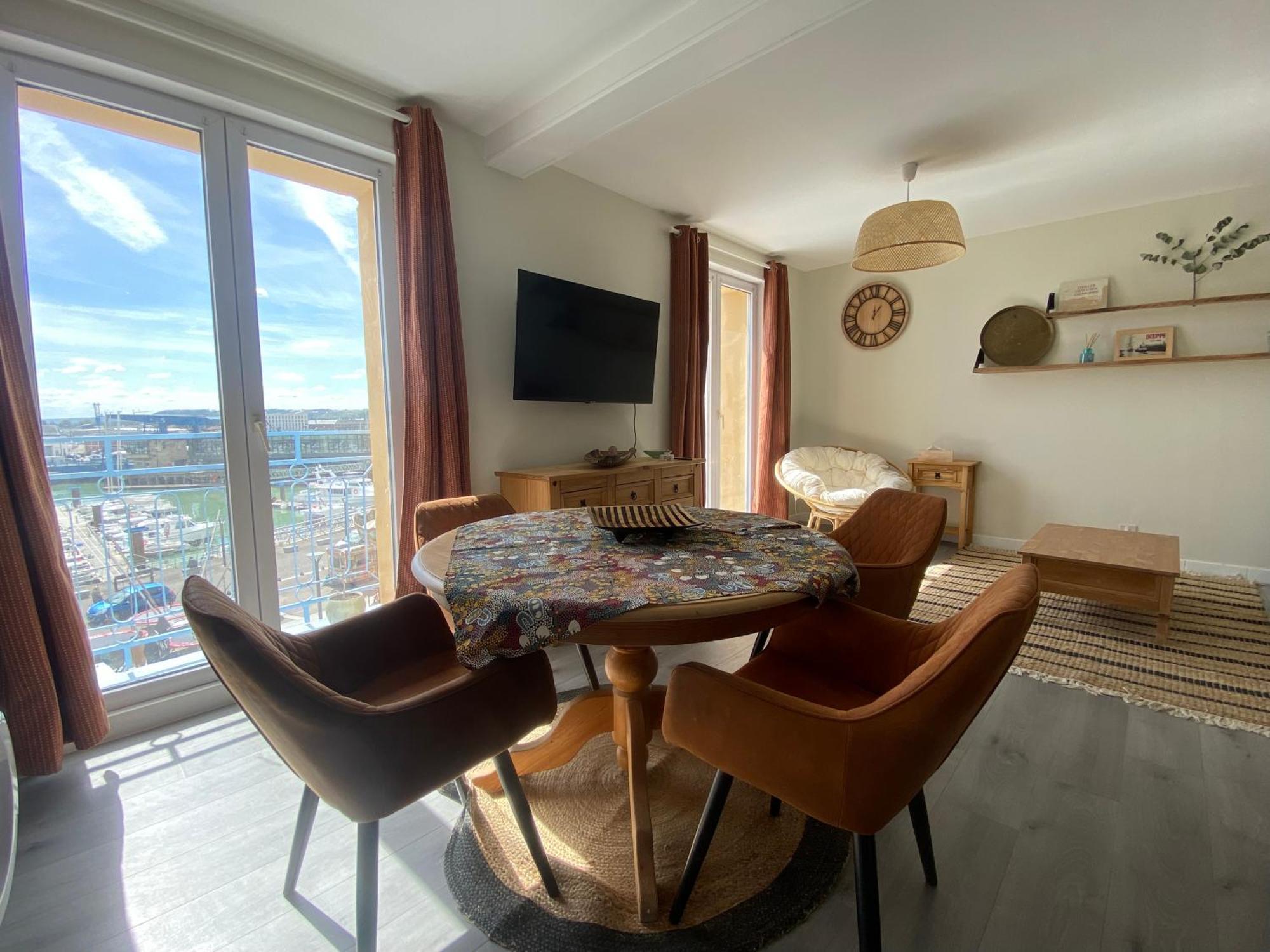 Etablissement 3 Etoiles Avec Ascenseur, 3 Appartements Lumineux Vue Port Avec Balcon, 200M De La Mer, Wifi Fibre, Tous Service Inclus Dieppe Eksteriør billede