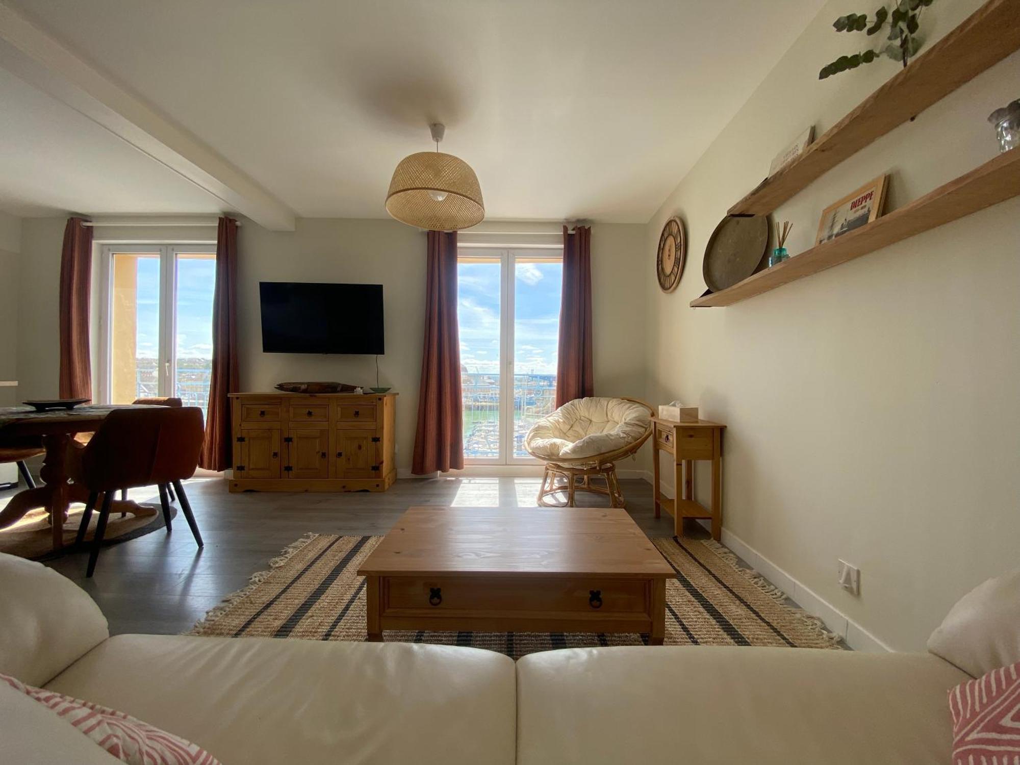 Etablissement 3 Etoiles Avec Ascenseur, 3 Appartements Lumineux Vue Port Avec Balcon, 200M De La Mer, Wifi Fibre, Tous Service Inclus Dieppe Eksteriør billede